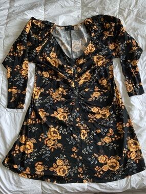 ASOS Curve Long Sleeve Mini Dress
